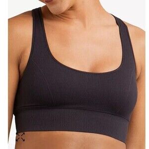 Maidenform Seamless Bra Size Small Black Pure Comfort Seamless Crop